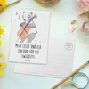 Mr. & Mrs. Panda Postkarte Cello Duo - Weiß - Geschenk, Produktbild-Vorschau 3