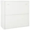 vidaXL Schrank mit Schiebetür Weiß 90x40x90 cm Stahl Produktbild-Vorschau 3