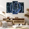 Bild auf Leinwand - Leinwandbild - 3 Teile - Blau Kaktus Produktbild-Vorschau 7