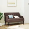 vidaXL Sitzbank mit Rückenlehne Braun 112x65,5x75 cm Produktbild-Vorschau 2