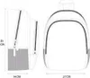 Diagrams of a backpack with dimensions indicated. Produktbild-Vorschau