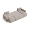 EZIMPAZ Wohnlandschaft U-Form CORDO Cord Beige mit Produktbild-Vorschau 2
