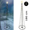 LEX 1,8 m LED Lichterbaum mit Stern warmweiß 106 LEDs +8 Produktbild-Vorschau 6