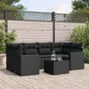 The Living Store 7-tlg. Garten-Sofagarnitur mit Kissen Produktbild-Vorschau 2