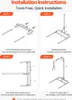 VEVOR nosítka na lůžko 990x900x1730 mm, výškově Náhled obrázku produktu 6