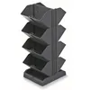 A dark gray, four-tiered vertical planter is shown against a white background. Náhled obrázku produktu