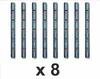 Marina Black 8 Set mit 8 Stück - Stegfender, Bootsfender Produktbild-Vorschau 1