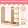 COSTWAY 93,5x38x100 cm armadio per bambini con specchio, Anteprima dell’immagine prodotto 8