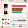 A product information card for a fragrance, featuring a bottle of perfume and descriptive graphics. Podgląd zdjęcia produktu