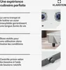 Collage of product images and text highlighting features of a gas cooktop. Podgląd zdjęcia produktu