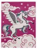 TT Home Kinderteppich Pink Fuchsia Das Fliegende Einhorn Produktbild-Vorschau 4