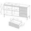 AX LIVING Sideboard Trentinis 153 2T3S Kommode mit Türen Produktbild-Vorschau 7