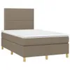 Boxspringbett mit Matratze & LED Taupe 120x200 cm Stoff Produktbild-Vorschau 3