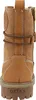The back view of a tan boot. Voir les images du produit