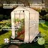 AREBOS Premium Foliengewächshaus 120x186x190 cm | 2 Ebenen, Produktbild-Vorschau 2