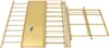 Disassembled gold wine rack components laid out on a white background. Podgląd zdjęcia produktu