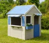 Wendi Toys Holz Spielhaus Delfin Natur 120x120x155 cm Produktbild-Vorschau 2