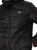Lacoste Logo Puffer Jacke, Schwarz M Produktbild-Vorschau 4