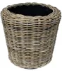 Plantenmand van riet, rond – beige-grijs – mand van wilg Productafbeelding-voorbeeld 2