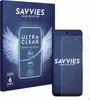 A product box and a screen protector on a phone. Produktbild-Vorschau