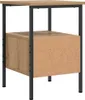 vidaXL Comodino rovere artigianale 34x36x50 cm Materiale a Anteprima dell’immagine prodotto 5