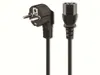 Kaltgeräte Netzkabel Schutzkontakt-Stecker abgewinkelt  Produktbild-Vorschau 1