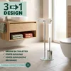 bremermann Garniture de WC sur pied 3en1, brosse de WC, Voir les images du produit 2