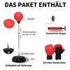 An image showing the contents of a package for a boxing set, with labels in German. Produktbild-Vorschau