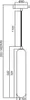 Závesná lampa PAX, čierna, 1xG9x9W, sklo, rozmery: 148x8x8 Náhľad obrázku produktu 5