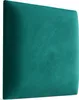 A close-up, angled view of a single teal velvet wall panel. Anteprima dell’immagine prodotto