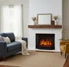 A living room scene with a fireplace and sofa. Podgląd zdjęcia produktu