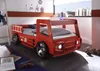 Kinderbett - Rot - 90 x 200 cm - Feuerwehrauto mit Produktbild-Vorschau 2