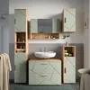 Badspiegelschrank Vicco Irma Salbeigrün 80.1 x 55 cm, Model Produktbild-Vorschau 5