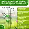 TTL GARDEN Rankhilfe Obelisk XL 195x40cm grün 2er Set – Produktbild-Vorschau 2