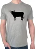 Huuraa Herren T-Shirt Stier Bulle Silhouette L Sport Grey Produktbild-Vorschau 1