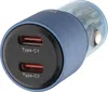 QUALO Transparent Chargeur voiture 2× USB-C Aluminium 90W Voir les images du produit 5