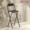 HOMCOM 2er-Set klappbare Barhocker, Barstühle, Küchenhocker Produktbild-Vorschau 5