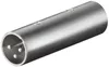 goobay XLR Adapter/Kupplung Stecker zu Stecker (Bulk) Productafbeelding-voorbeeld 1