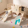 COSTWAY 8-in-1 Kinder Rutsche mit Klettergerüst, Indoor Produktbild-Vorschau 9