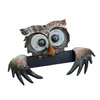 Gartenfigur Eule aus handbemaltem Metall, 28x19 cm, zum Produktbild-Vorschau 1