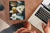MuchoWow® Mauspad Mousepad Blumen - Pflanzen - Schwarz - Produktbild-Vorschau 3