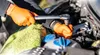 NIMEDA Gummihandschuhe Einweg M Orange 50 Stück Produktbild-Vorschau 3