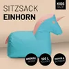 LUMALAND Pouf per bambini Animal Line Unicorno - Anteprima dell’immagine prodotto 2
