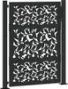 vidaXL Zahradní brána černá 100x125 cm ocelové křídlo Náhled obrázku produktu 1