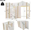 Flieks Etagenbett 140x200cm mit Led, Kinderbett Hausbett Produktbild-Vorschau 6