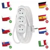 Prodlužovací kabel 5 m / 3 zásuvky / bílý / PVC / 1 mm2 Produktbild-Vorschau