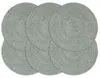 vidaXL Tischsets 6 Stk. Uni Olivgrün 38 cm Rund Jute Produktbild-Vorschau 4