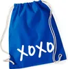 Huuraa Turnbeutel XOXO Kuss 12 Liter Bright Royal Baumwolle Produktbild-Vorschau 1