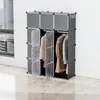 Clanmacy šatní skříň DIY koupelna police police pro Náhled obrázku produktu 1