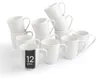 Kaffeetassen - Weiß - Bone China - 360 ml - 12er Set Produktbild-Vorschau 1